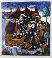 Aeneas Builds a Fleet Near Antandrus, at the Foot of Mount Ida (Aeneid, Book III), Master of the Aeneid, Painted enamel on copper, partly gilt, French, Limoges