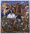 Nisus and Euryalus Surprise the Rutuli in their Camp (Aeneid, Book IX), Master of the Aeneid, Painted enamel on copper, partly gilt, French, Limoges
