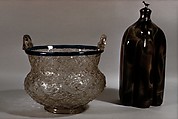 Bottle, Glass, silver, Italian, Venice (Murano) or French
