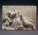 Pyramus and Thisbe, Gebhard Boos, Alabaster, German, Aachen