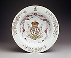 Bowl (part of a service), Hard-paste porcelain, Chinese, for Scottish market