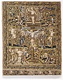 Scenes from the Passion of Christ, Silk and metal thread on canvas, French