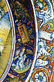Bowl with Saint Nicholas of Tolentino, Maiolica (tin-glazed earthenware), lustered, Italian, Gubbio