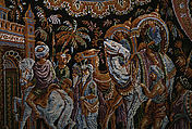 Shawl, M. Pin  , Lyons, Silk and wool, French, Lyons