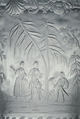 Woodland scene of bird-snaring, Glass, German, Nuremberg