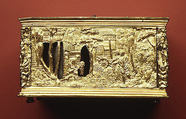 Table clock, Johann Reinhold the Elder (ca. 1550–1596), Case: gilt brass; movement: iron, German, Augsburg