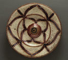 Dish, Tin-glazed and luster-painted earthenware, Spanish, Paterna or Manises