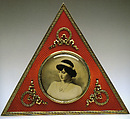 Frame with photograph of Grand Duchess Tatiana, second daughter of Czar Nicholas II, House of Carl Fabergé, Silver, silver-gilt, guilloché enamel, convex glass, holly wood, Russian, St. Petersburg or rather Moscow