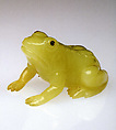 Frog, House of Carl Fabergé, Bowenite, cabochon peridot, gold, Russian, St. Petersburg