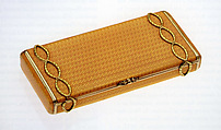 Cigarette Case, Ivan S. Britzin  Russian, Silver-gilt, bicolor gold, enamel, rose-cut diamond, Russian, St. Petersburg