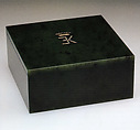 Table box, House of Carl Fabergé, Nephrite, rose-cut diamond, platinum, gold, Russian, St. Petersburg