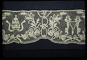 Border, Bobbin lace, possibly Spanish