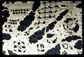 Border, Cutwork, punto in aria, linen, Italian