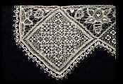 Fragment, Embroidered net, French or German
