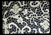 Lappet (one of a pair), Needle lace, French