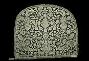 Cap crown, Needle lace, point d'Argentan, French
