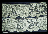 Sleeve (one of a pair), Needle lace, point d'Argentan, French