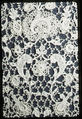 Lappet (one of a pair), Needle lace, Italian, Venice