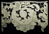 Fragment, Needle lace, gros point lace, Italian