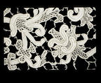 Strip, Needle lace, gros point lace, bobbin lace, Italian, Venice