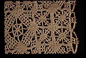 Fragment, Needle lace, punto avorio, silk, Italian, Fobello