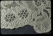 Pair of lappets, Needle lace, Italian, Venice or Flemish, Brussels