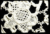 Border, Needle lace, mezzo punto, Italian