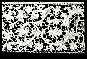 Border, Needle lace, mezzo punto, Italian