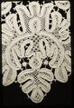 Ornament (one of a pair), Bobbin lace, possibly Spanish