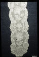 Pair of lappets and joined cap edging, Bobbin lace, Flemish