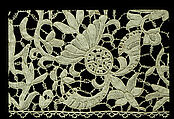 Flounce, Needle lace, Italian, Venice