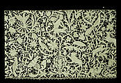 Flounce, Needle lace, Italian, Venice