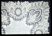 Handkerchief, Needle lace, Brussels needle lace, linen, French