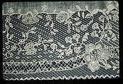 Handkerchief, Linen, needle lace, Belgian