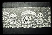Strip, Machine made lace, French, Lille