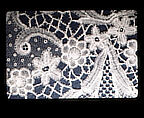 Fragment, Bobbin lace, British, Honiton