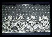 Fragment of lace, British