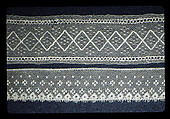 Fragment, Bobbin lace, British, Buckinghamshire