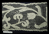 Border, Bobbin lace, Italian, Genoa