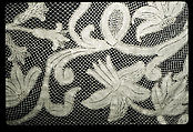 Border, Bobbin lace, Milanese lace, Italian, Milan