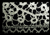 Fragment, Bobbin lace, Italian, Venice