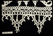 Border, Bobbin lace, Italian, Genoa