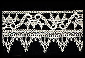 Border, Bobbin lace, Italian, Genoa
