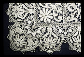 Handkerchief, Bobbin lace, German, Dresden