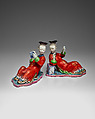 Reclining Ladies (a pair), Porcelain, China