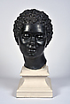 Head of a Woman, Jean Antoine Houdon (French, Versailles 1741–1828 Paris), Plaster and paint, French