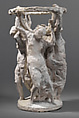 Study for the Four Parts of the World Supporting the Celestial Sphere, Jean-Baptiste Carpeaux (French, Valenciennes 1827–1875 Courbevoie), Plaster, French