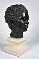 Head of a Woman, Jean Antoine Houdon (French, Versailles 1741–1828 Paris), Plaster and paint, French