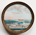 Set of Eighteen Buttons with Views of the Palace and Gardens of Versailles, Gouache on ivory; glass, French