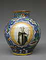 Globular jar, Style of Domenico Veneziano (Italian, active by 1438–died 1461 Florence), Maiolica (tin-glazed earthenware), Italian, Venice